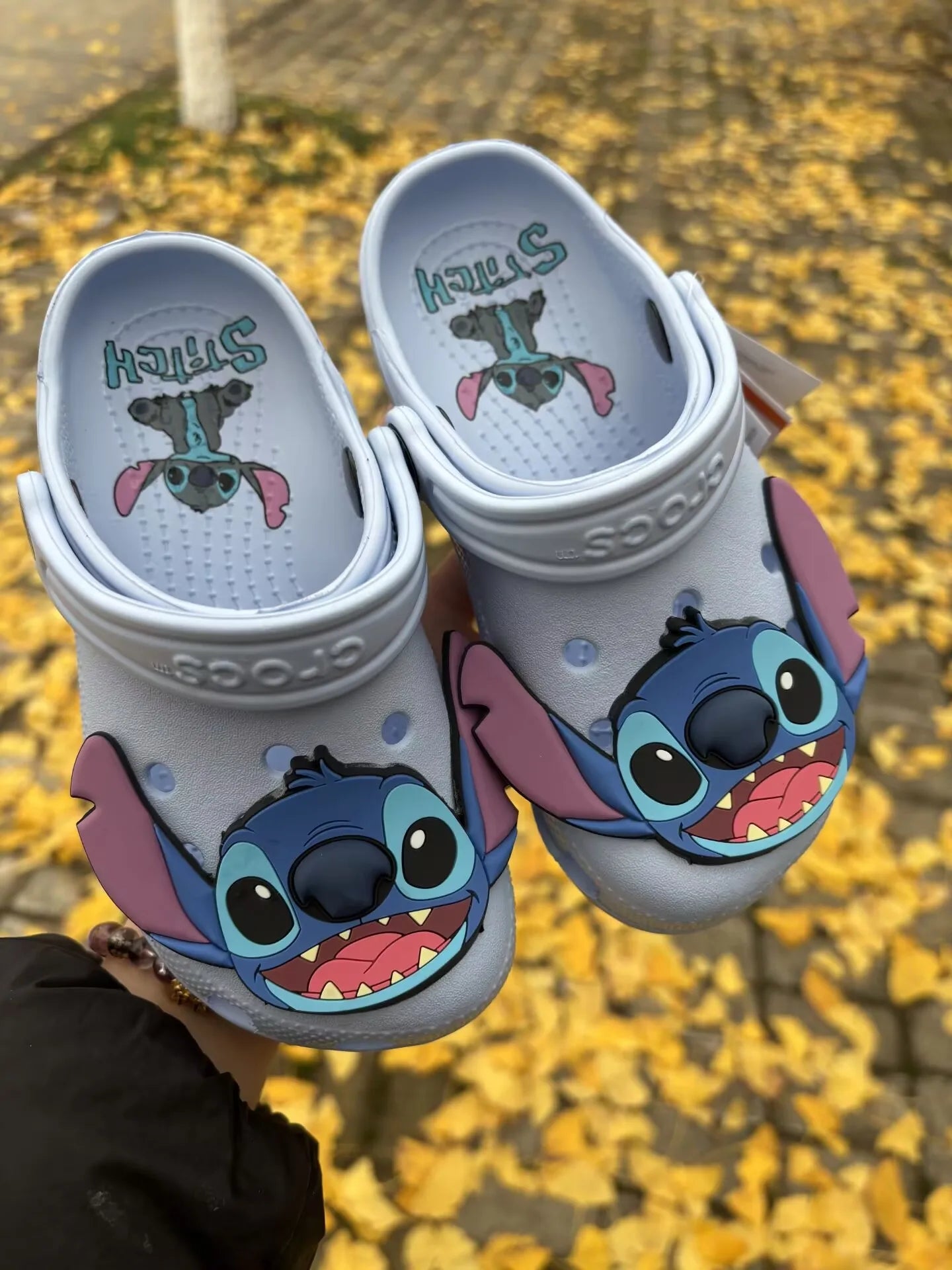 New Disney Cartoon Anime Lilo & Stitch Cro Boys Girls Adult Casual Beach Non-Slip Breathable Fashion Latest Beach Shoes Gift