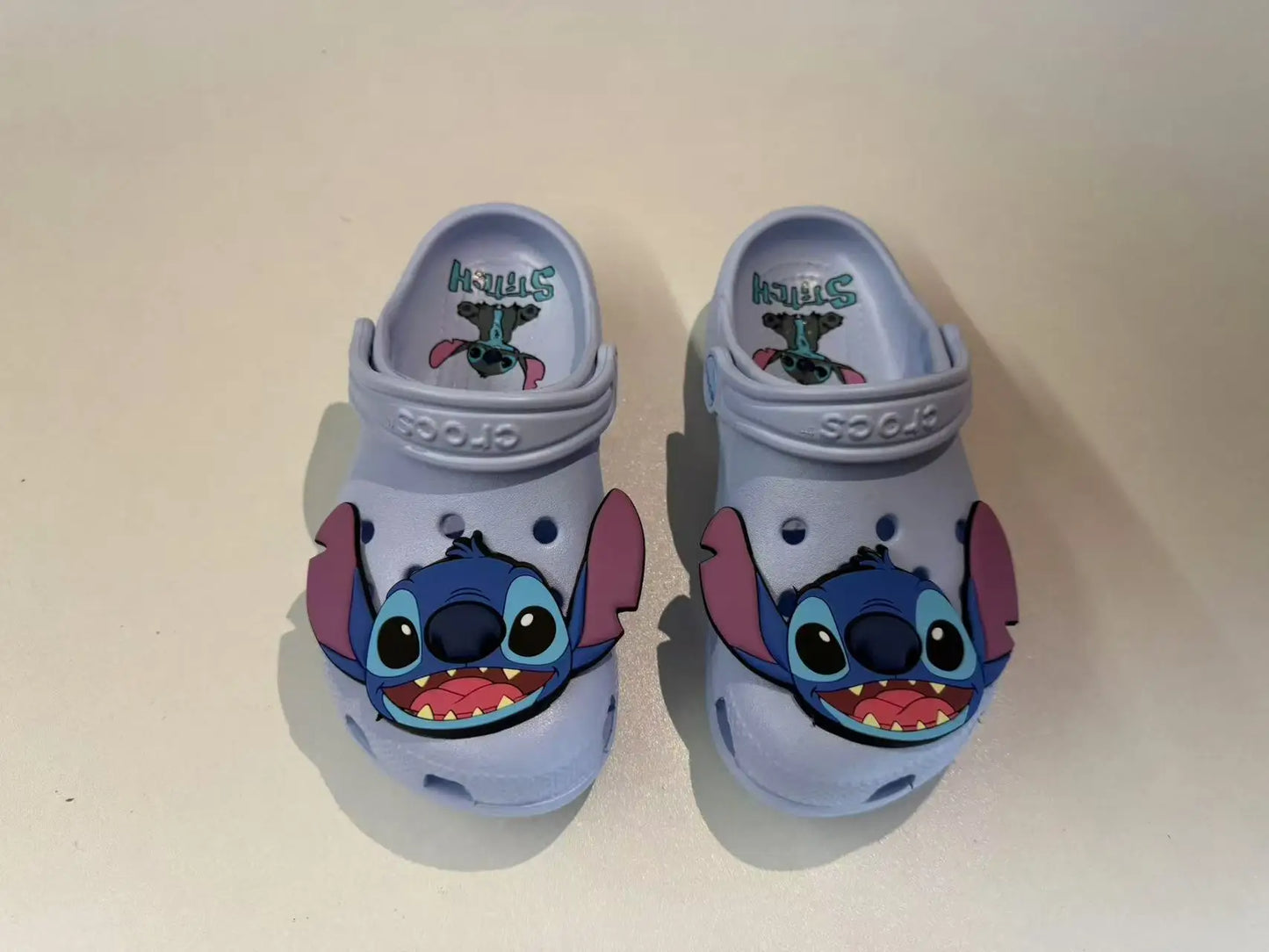 New Disney Cartoon Anime Lilo & Stitch Cro Boys Girls Adult Casual Beach Non-Slip Breathable Fashion Latest Beach Shoes Gift
