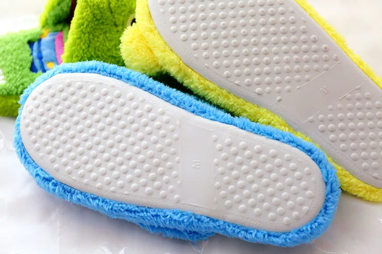 Disney Cartoon Plush Slippers In Autumn And Winter Creative Alien Stitch Winnie The Pooh Soft Home Slippers 35-38 Yards Unisex